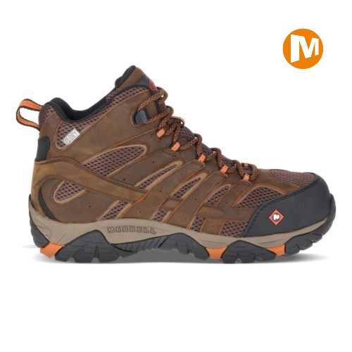 Botas de Seguridad Merrell Moab Vertex Mid Waterproof Comp Toe Hombre MX.N.AEP